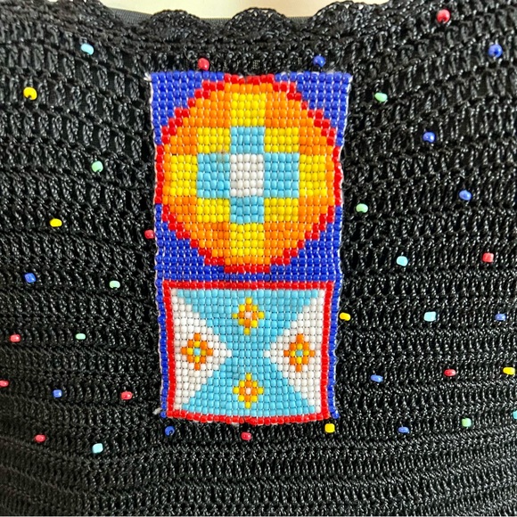 VINTAGE Sue Wong BodyCon knit dress with beads - Picture 4 of 12